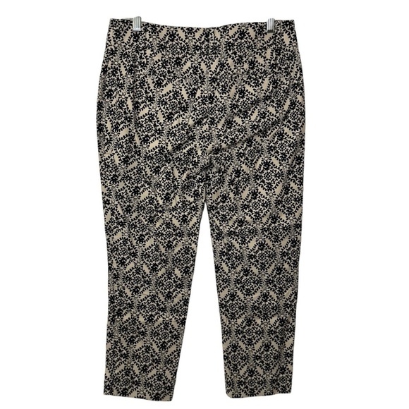 Loft Julie The Riviera geometric print crop Capri pants women’s 4 Ann Taylor - Picture 2 of 12